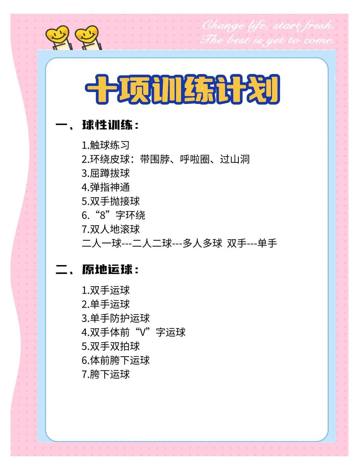篮球训练10个基本动作视频教程